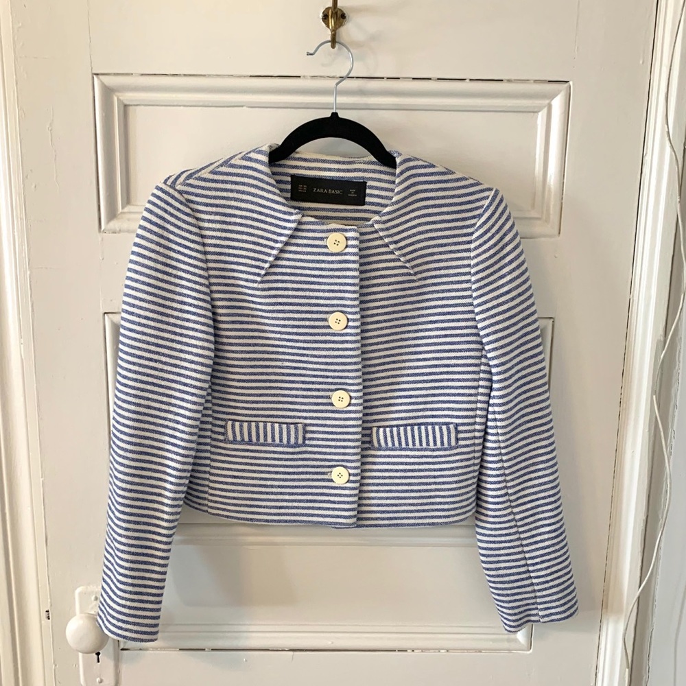 Zara cropped blazer